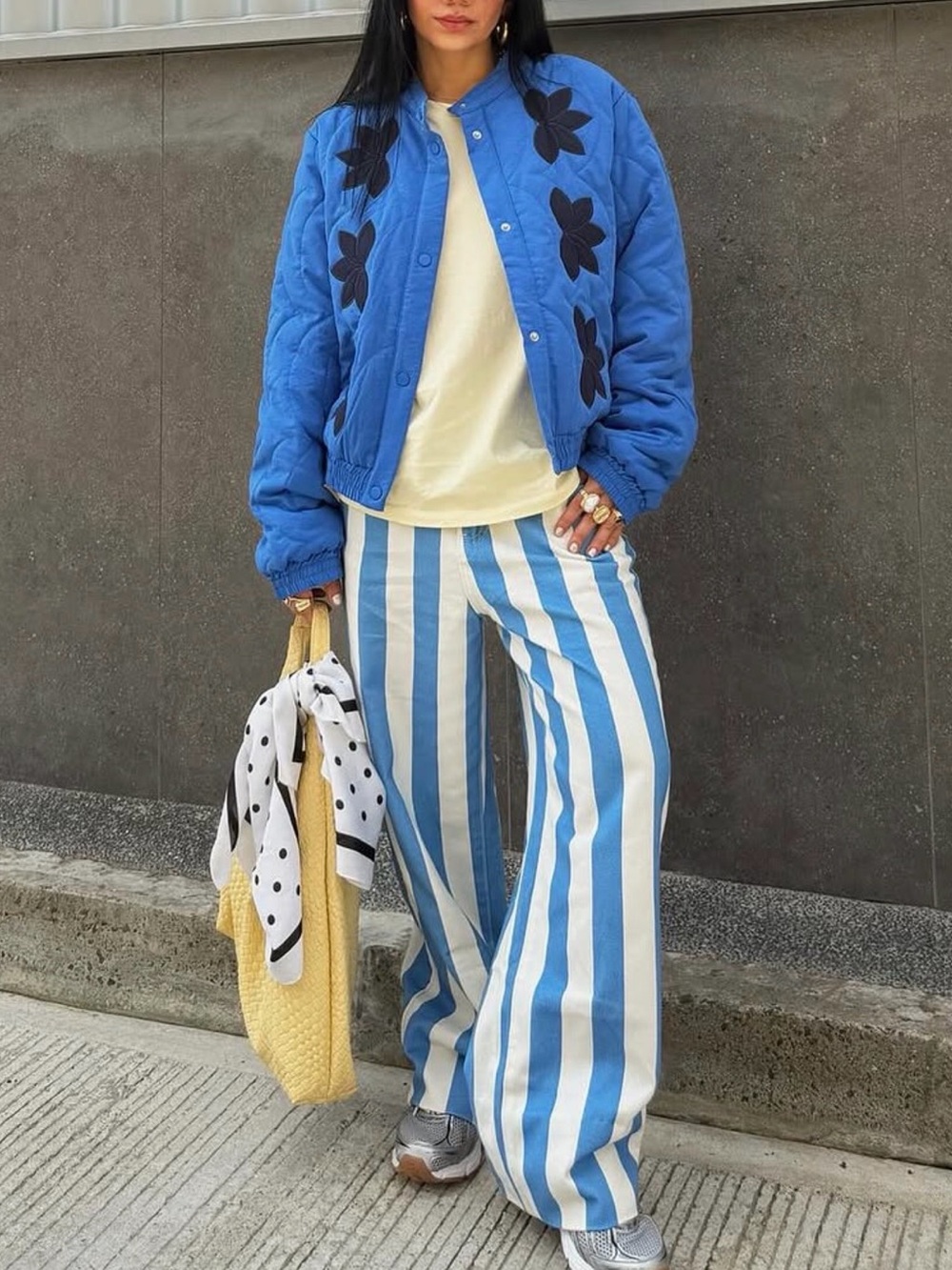 Blue Stripes women Jeans
